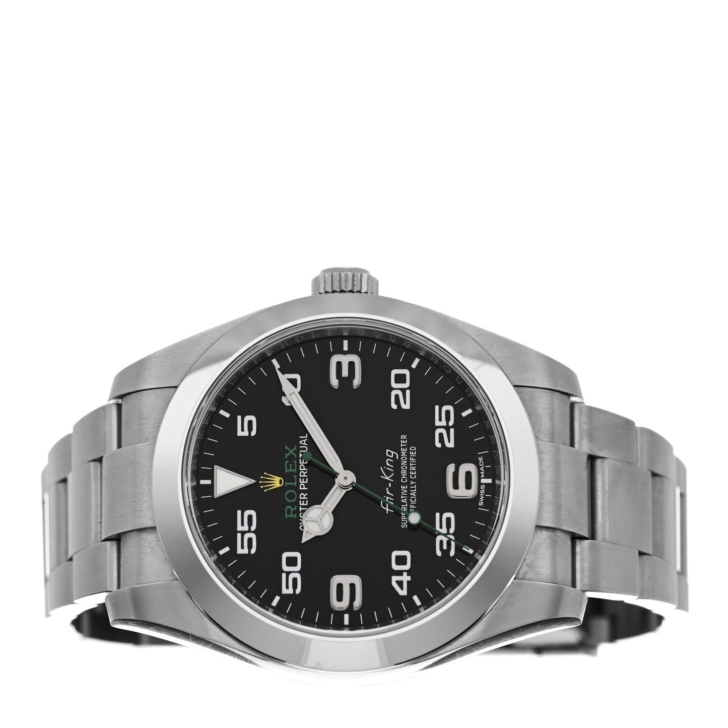 Stainless Steel 40mm Air-King Oyster Perpetual Watch Black 116900