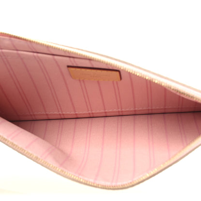 Louis Vuitton Damier Azur Neverfull MM GM Pochette Rose Ballerine 5 of 9