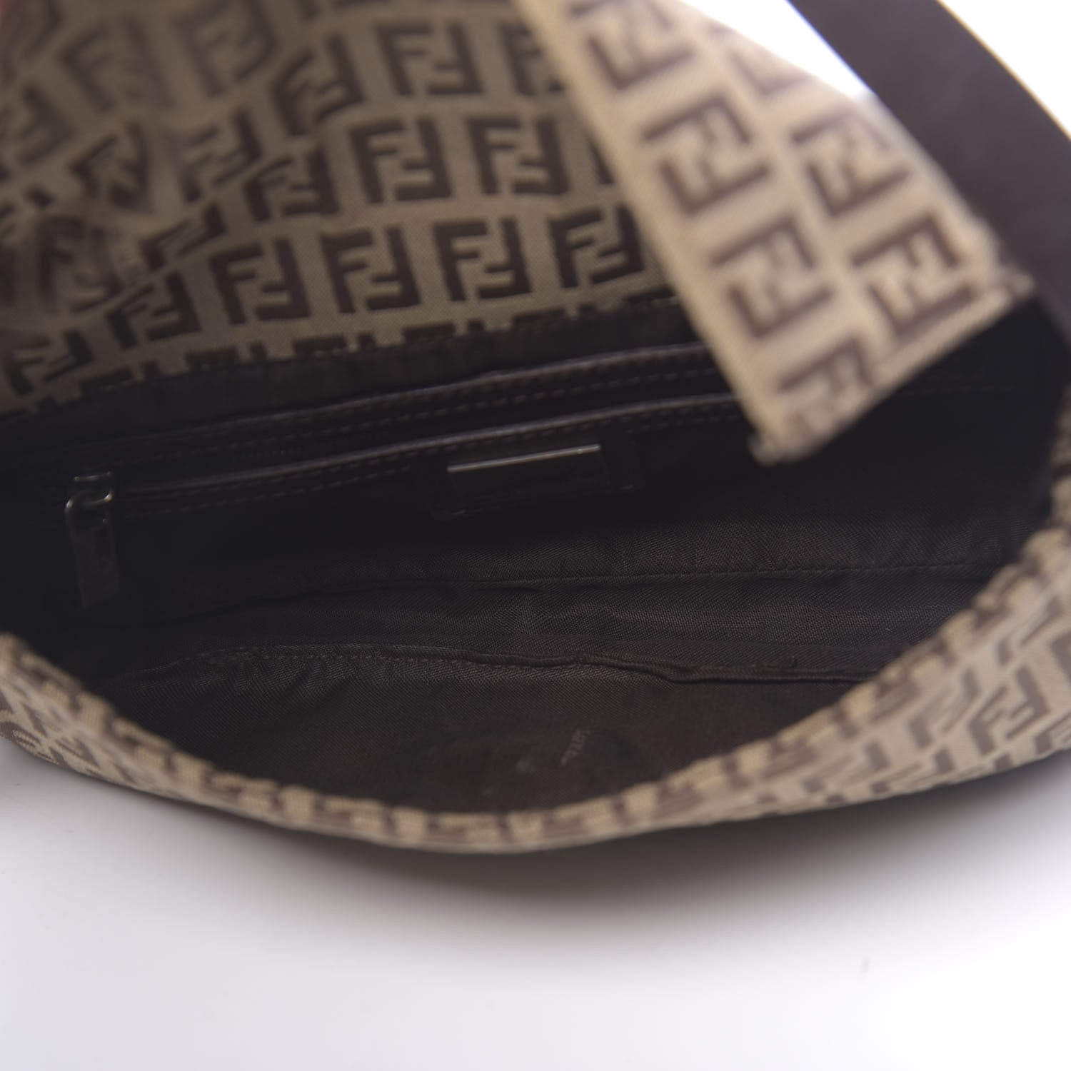 Fendi Zucchino Baguette Dark Brown 5 of 10