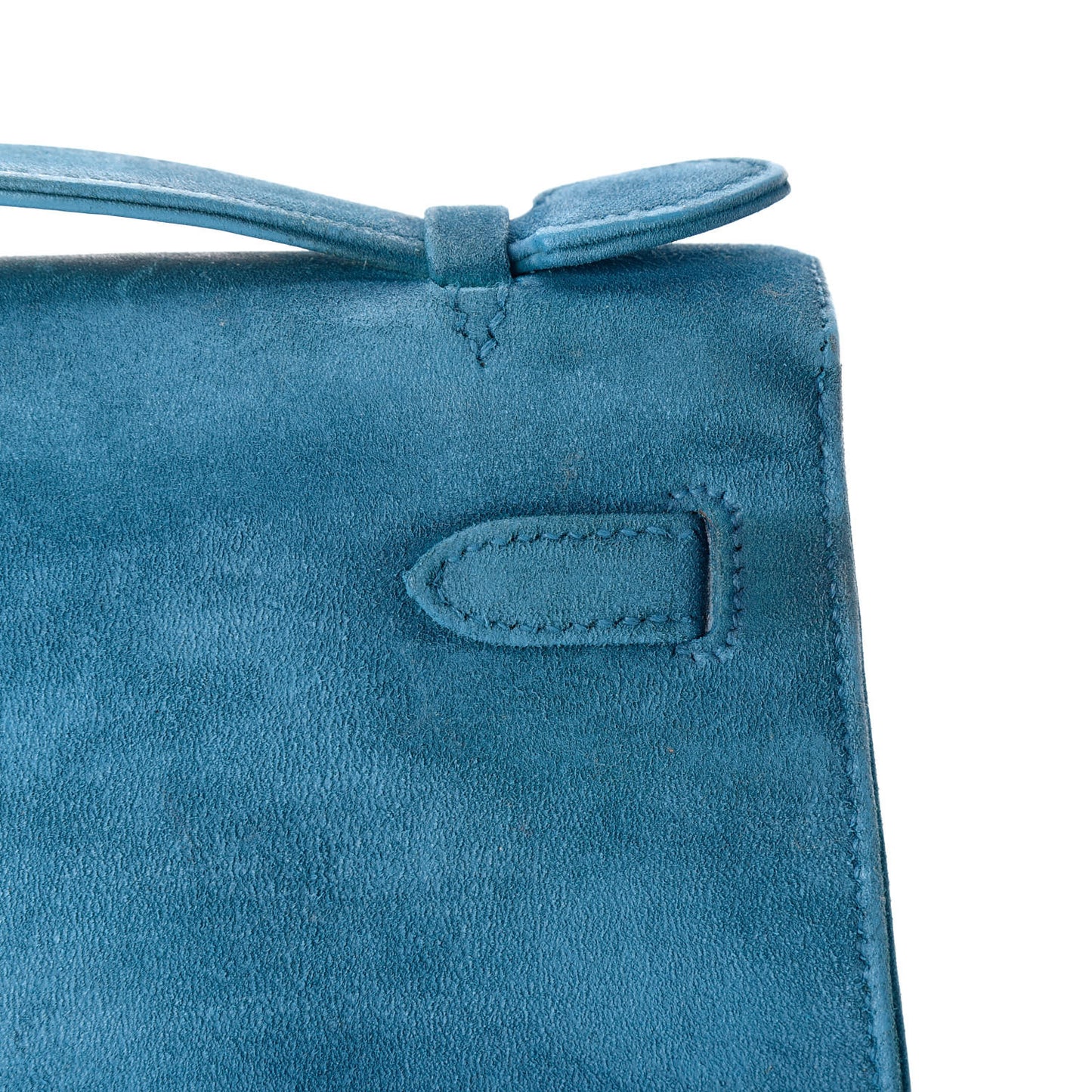 Veau Doblis Kelly Pochette Turquoise