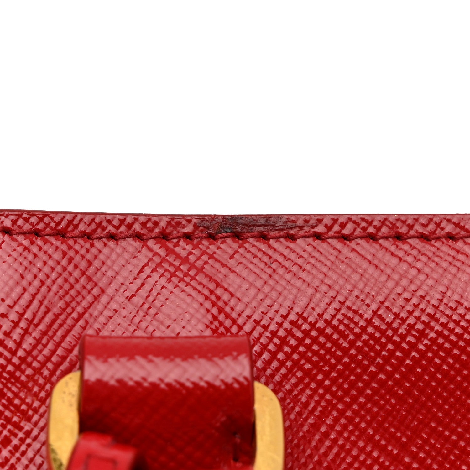 Prada Saffiano Vernice Large Tote Rosso 12 of 12