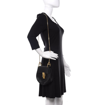 Chloe Grained Lambskin Mini Drew Shoulder Bag Black 2 of 10