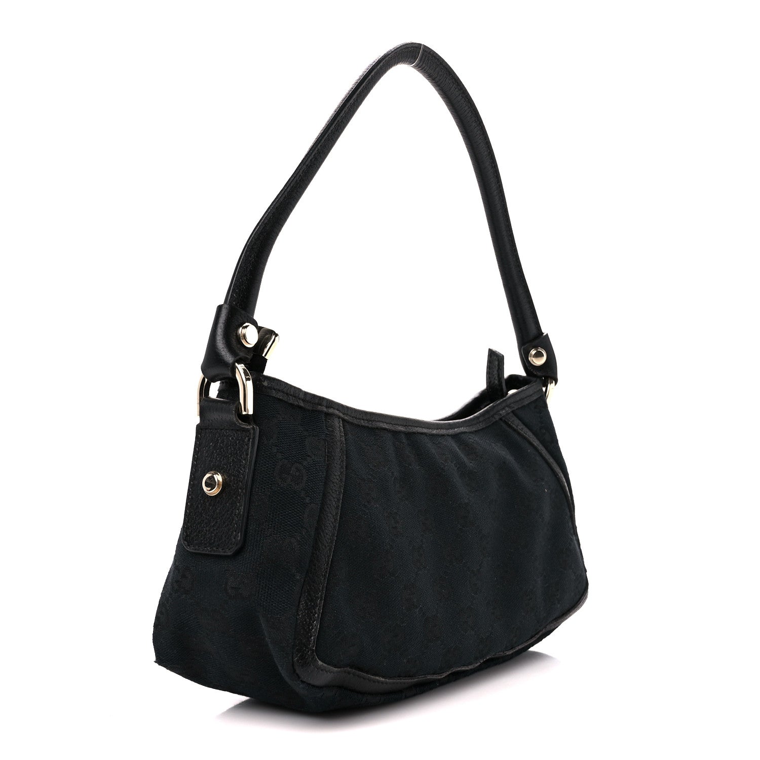 Gucci Monogram D Ring Abbey Pochette Black 3 of 11