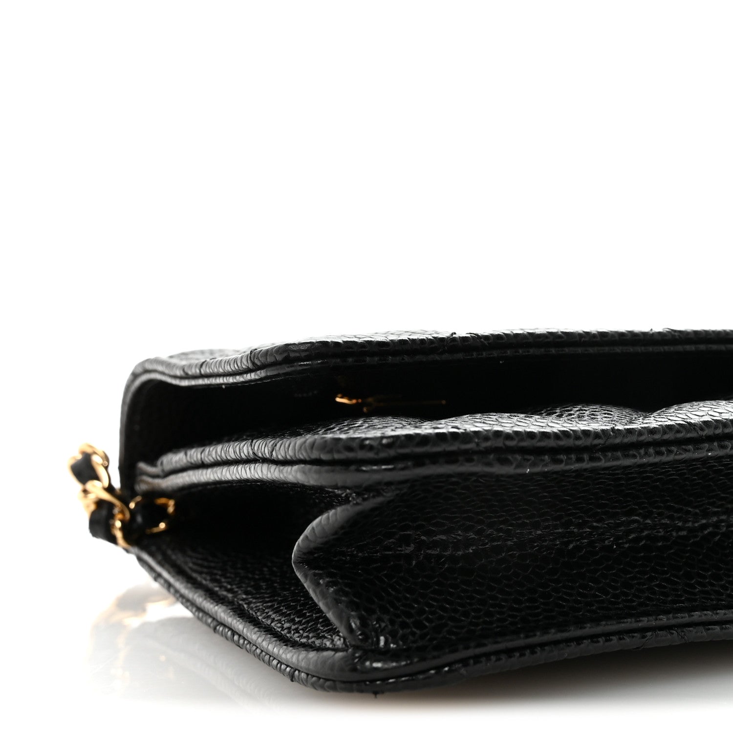 Chanel Caviar Quilted Wallet on Chain WOC Black 10 of 12