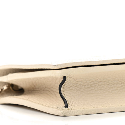 Gucci Pebbled Calfskin Soho Wallet on Chain Ivoire 7 of 8