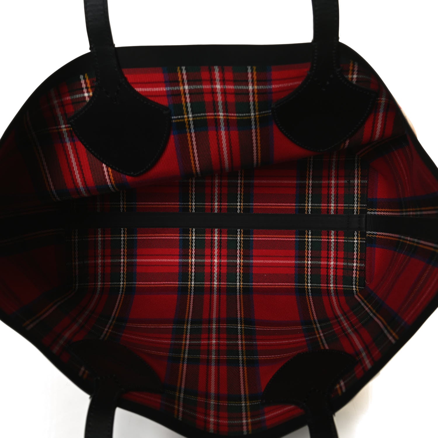 Burberry Vintage Check Medium The Giant Reversible Tote Antique Yellow Bright Red 5 of 25