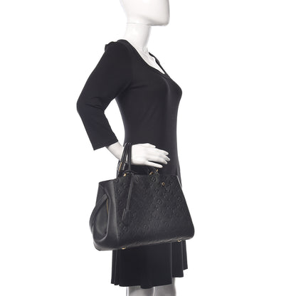 Louis Vuitton Empreinte Montaigne MM Black 2 of 14