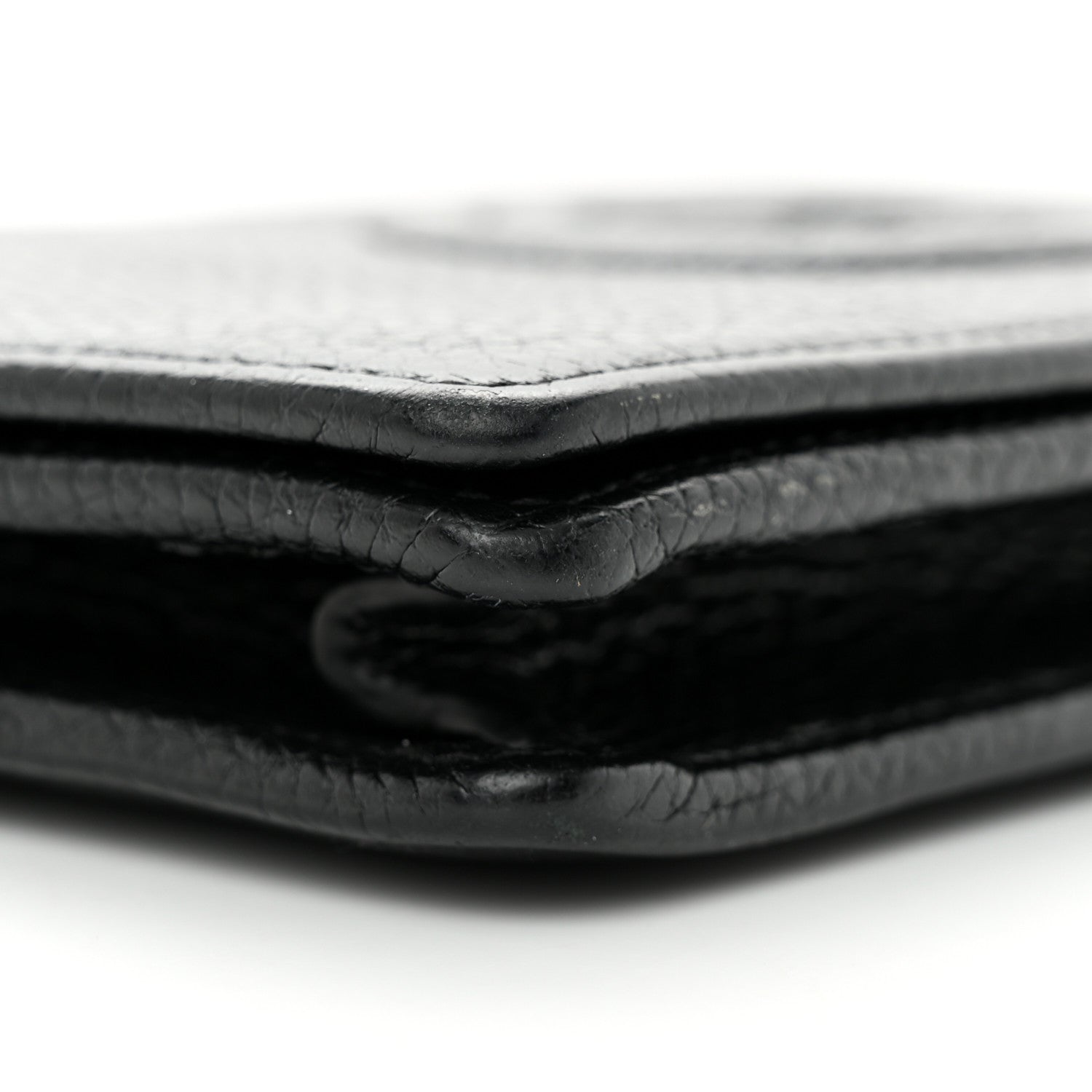 Gucci Pebbled Calfskin Soho Wallet On Chain Black 8 of 11
