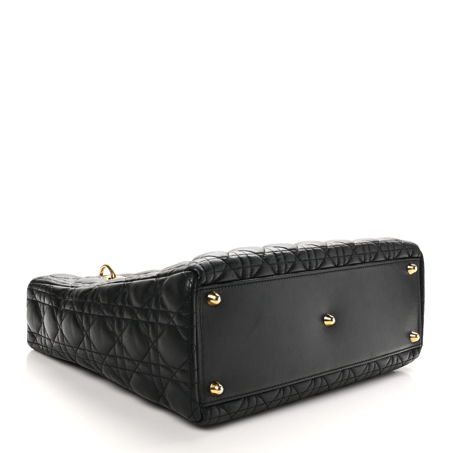 Christian Dior Lambskin Cannage Large Lady Dior Black 4 of 10