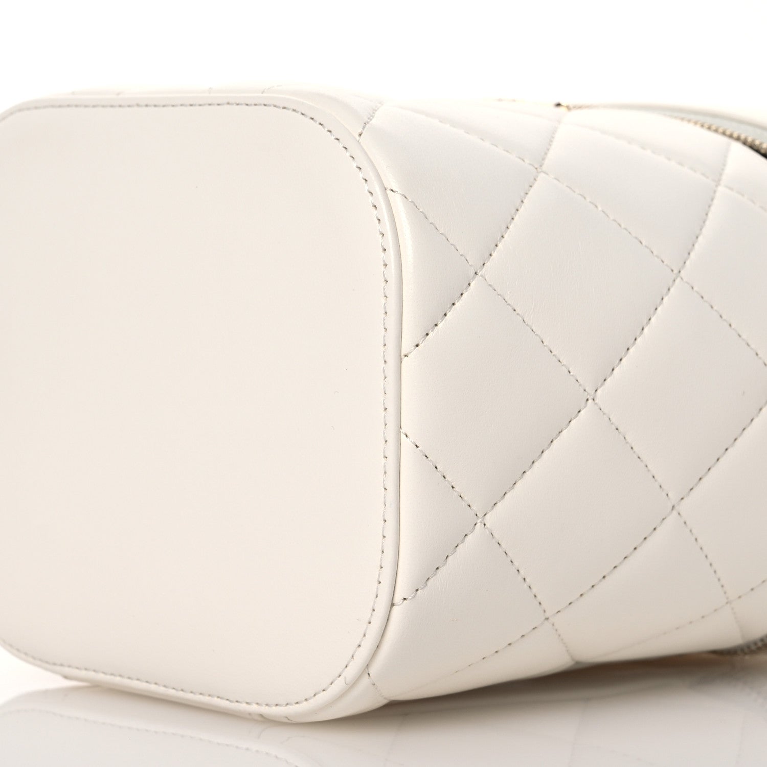 Chanel Lambskin Quilted Trendy CC Vanity Case White 10 of 10