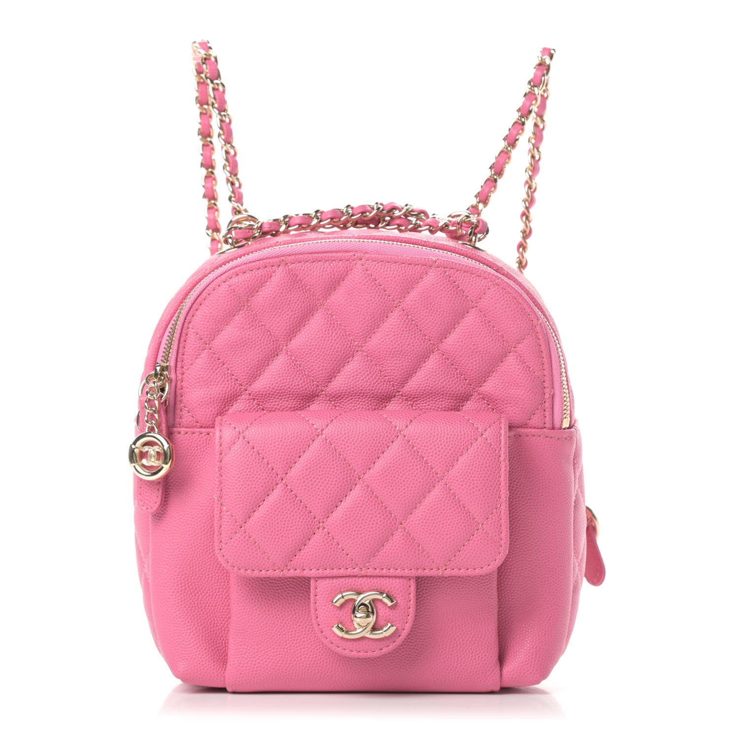 Chanel Caviar Quilted Small CC Day Backpack Pink 1 of 11