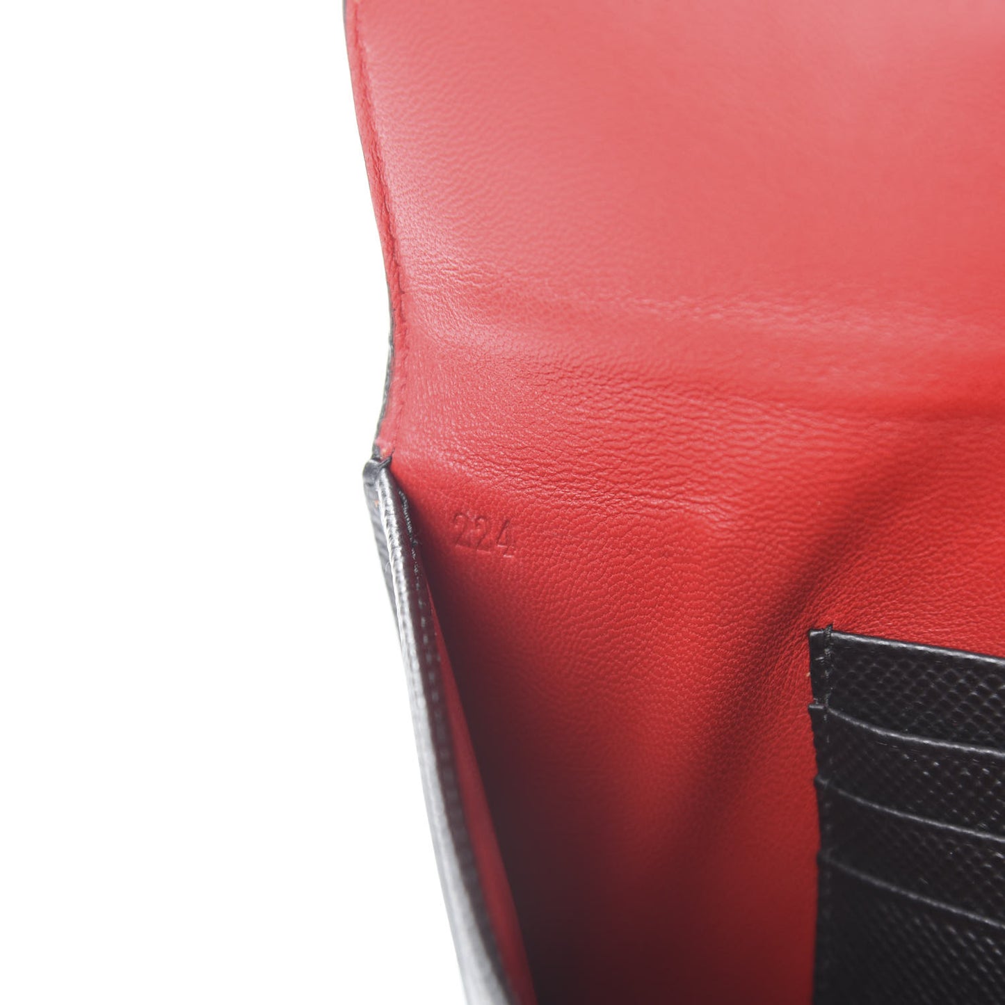 Saffiano Flap Clutch Black