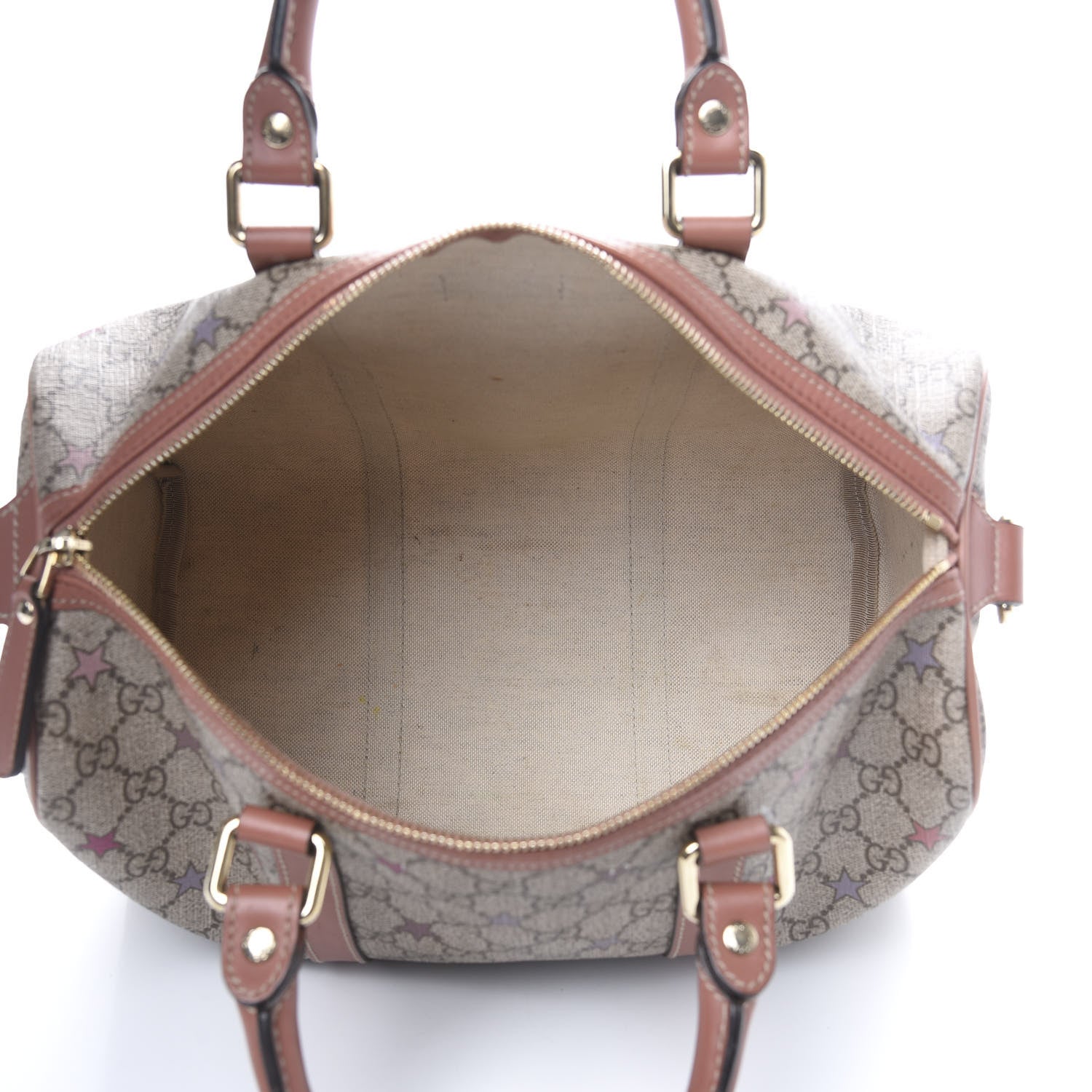 Gucci GG Supreme Stars Medium Joy Boston Pink 5 of 16
