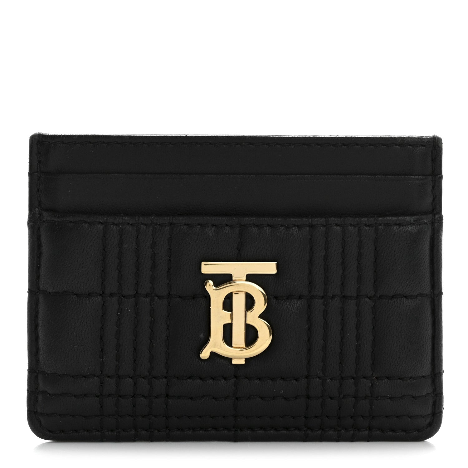 Burberry Lambskin Quilted Small Lola Card Holder Black 1 of 12
