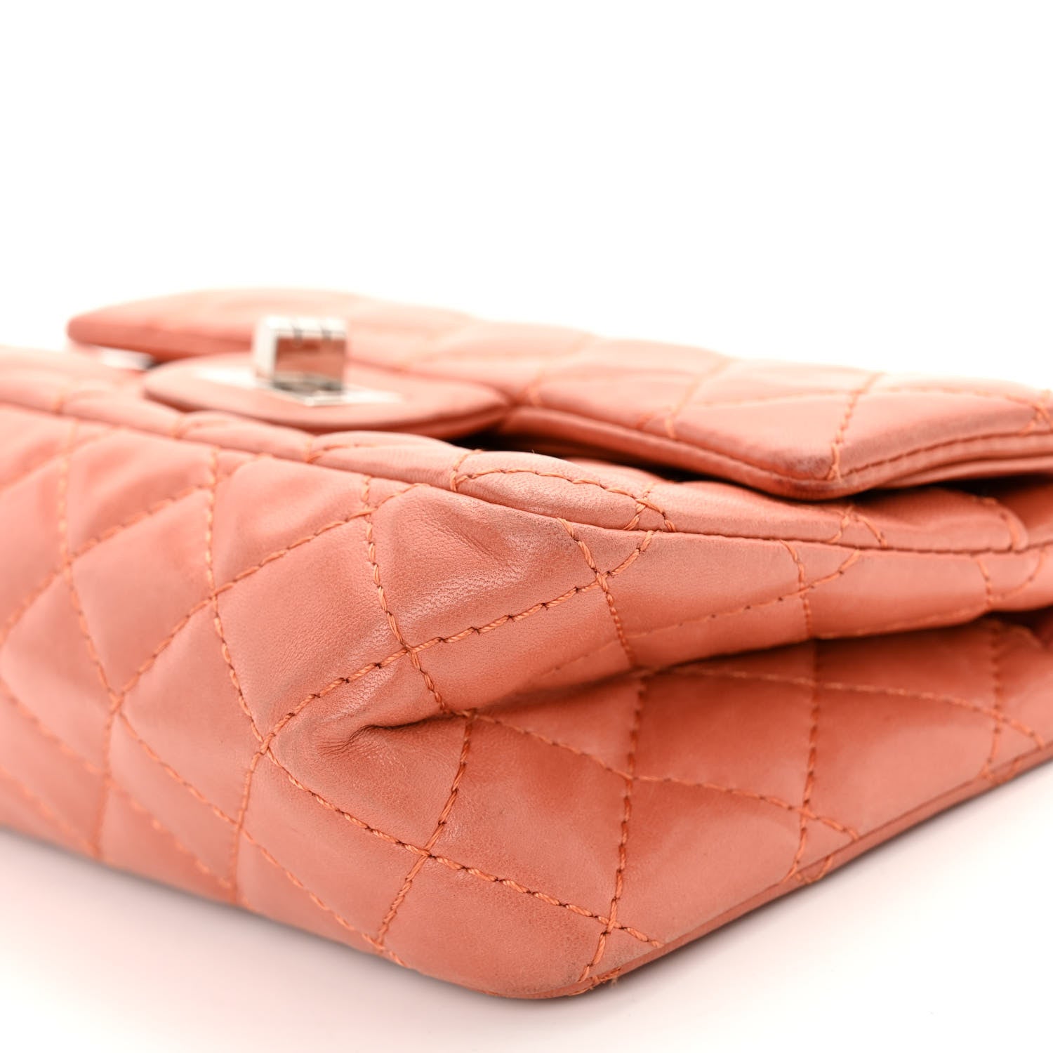 Chanel Lambskin Quilted 2.55 Reissue Mini Flap Pink 10 of 13