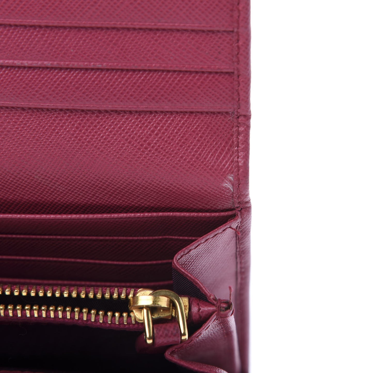 Saffiano Metal Continental Flap Wallet Peonia