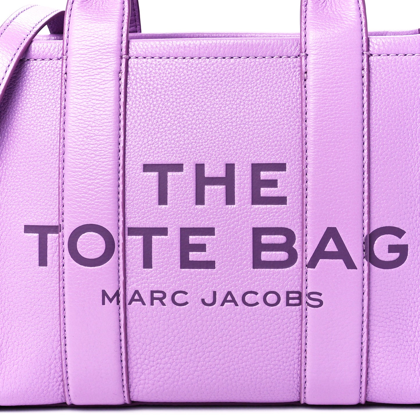 Grained Calfskin Small The Tote Bag Regal Orchid