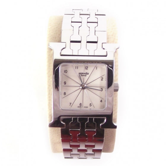 Hermes Stainless Steel 21mm Heure H Hour Quartz Watch 1 of 7