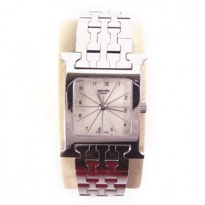 Hermes Stainless Steel 21mm Heure H Hour Quartz Watch 1 of 7