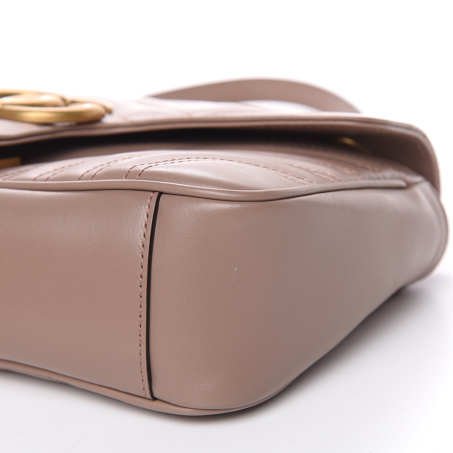 Calfskin Matelasse Small GG Marmont Shoulder Bag Porcelain Rose
