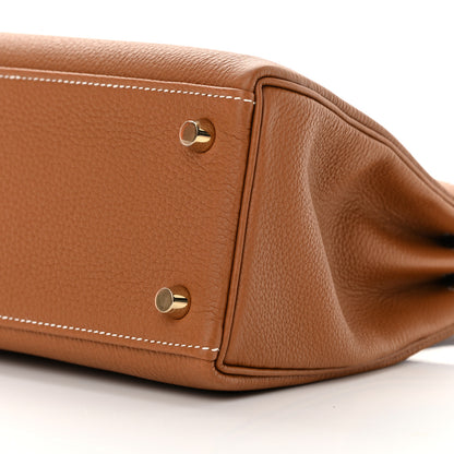 Hermes Togo Kelly Retourne 25 Gold 10 of 13