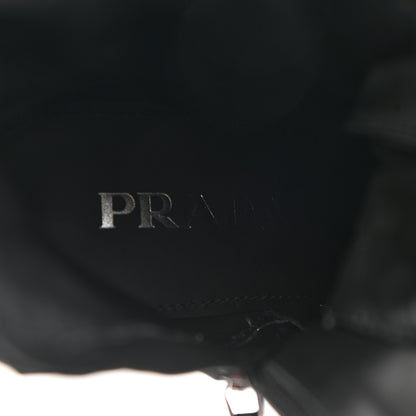 Prada Spazzolato Re-Nylon Metal Triangle Logo 110mm Ankle Boots 37.5 Black 7 of 11
