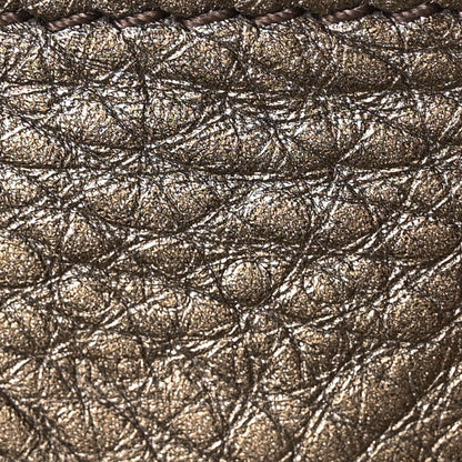 Gucci Metallic Pebbled Calfskin Medium Soho Chain Hobo Sasso 6 of 10