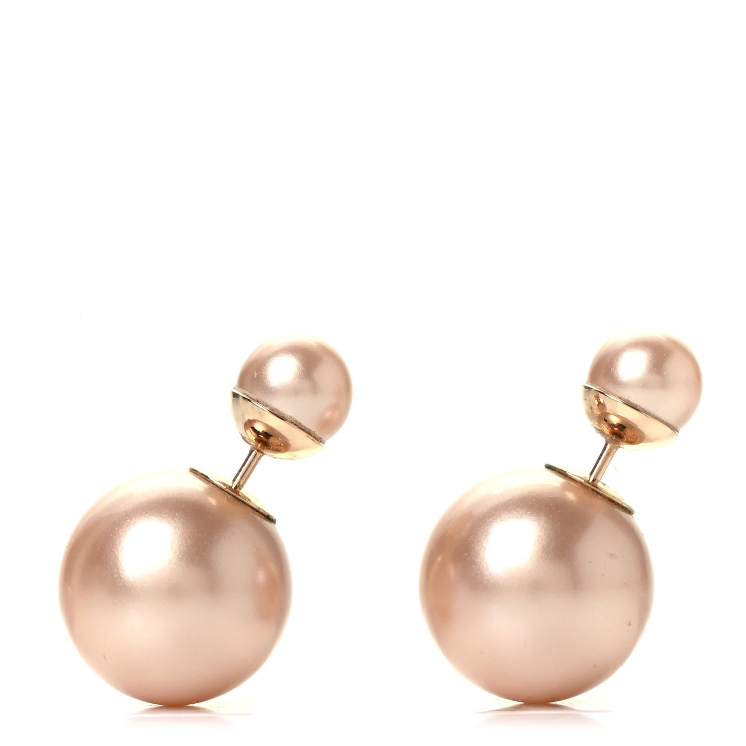 Christian Dior Pearl Mise En Dior Tribal Earrings Pink 1 of 4