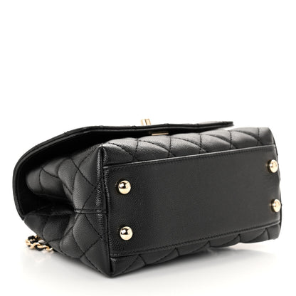 Chanel Caviar Quilted Extra Mini Coco Handle Flap Black 4 of 11