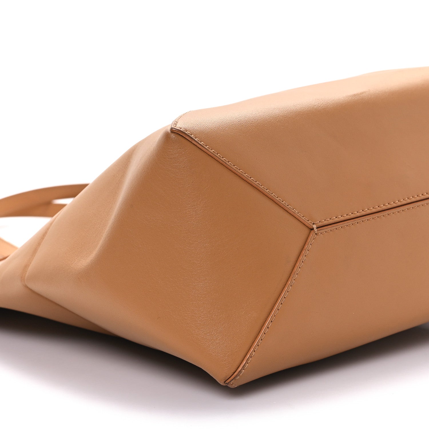 Loewe Shiny Calfskin Medium Puzzle Fold Tote Warm Desert 8 of 9