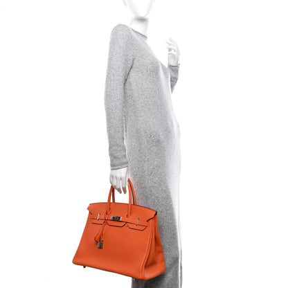 Hermes Togo BIRKIN 35 Orange 2 of 10