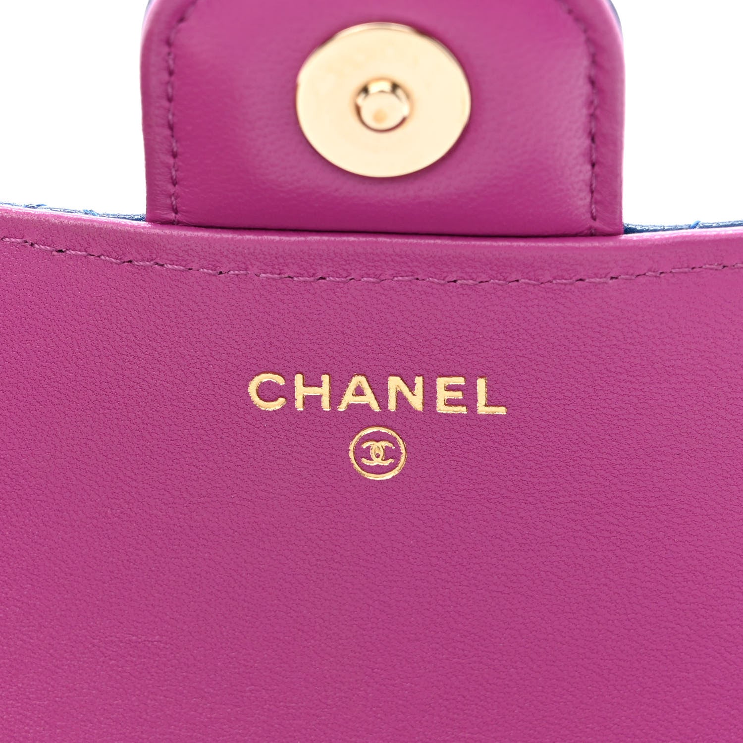 Chanel Lambskin Quilted Glasses Case with Chain Dark Blue 7 of 12