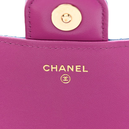 Chanel Lambskin Quilted Glasses Case with Chain Dark Blue 7 of 12