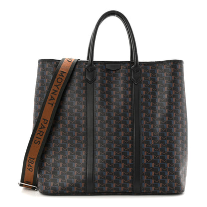 Moynat Toile Cabas 48H Maxi Monogram Black Blue 1 of 10
