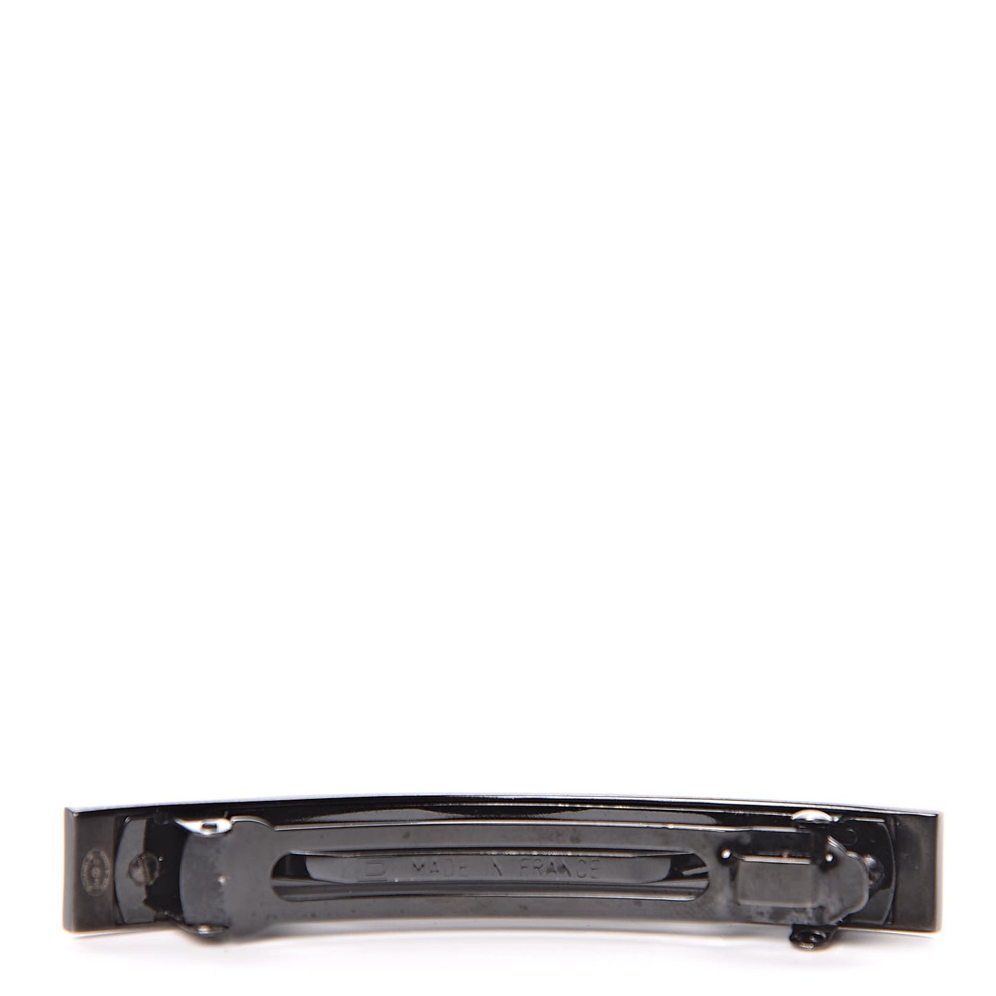 Crystal CC Hair Clip Barrette Silver