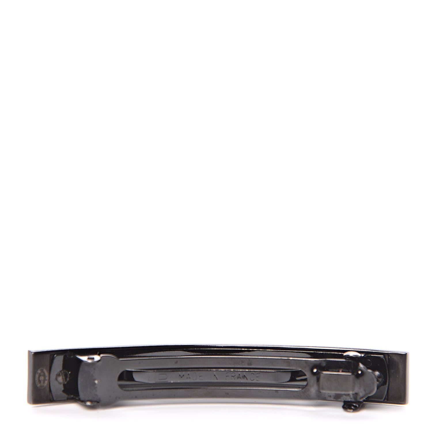 Chanel Crystal CC Hair Clip Barrette Silver 3 of 6