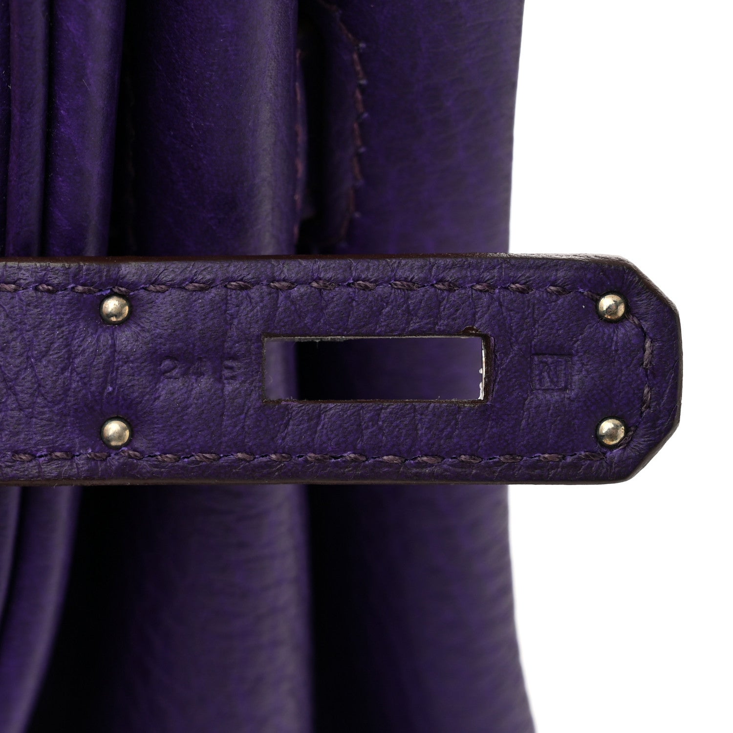 Hermes Taurillon Clemence Birkin 35 Iris 7 of 10