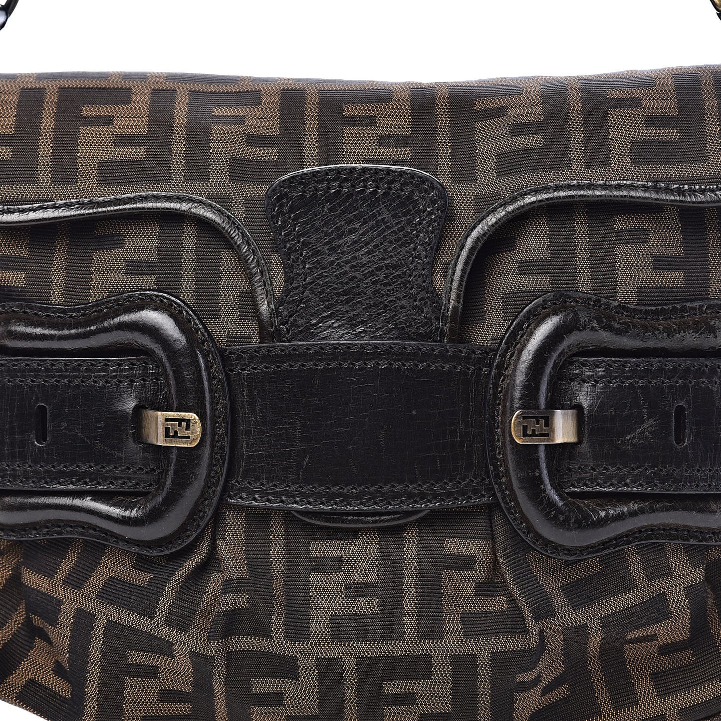 Zucca B Bis Flap Bag Tobacco Castagna