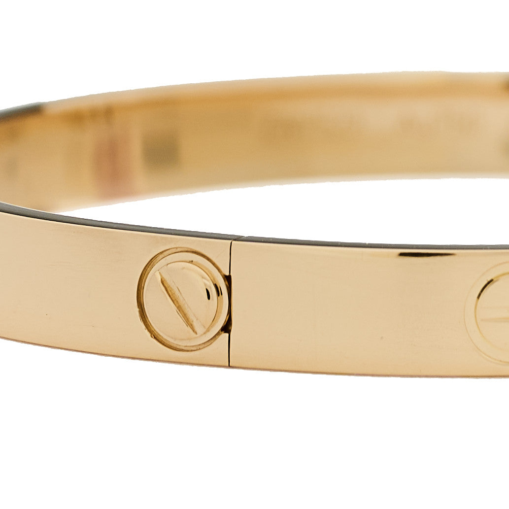 Cartier 18K Yellow Gold LOVE Bracelet 17 7 of 9