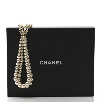 Chanel Pearl Multi Strand CC Necklace Gold 7 of 7