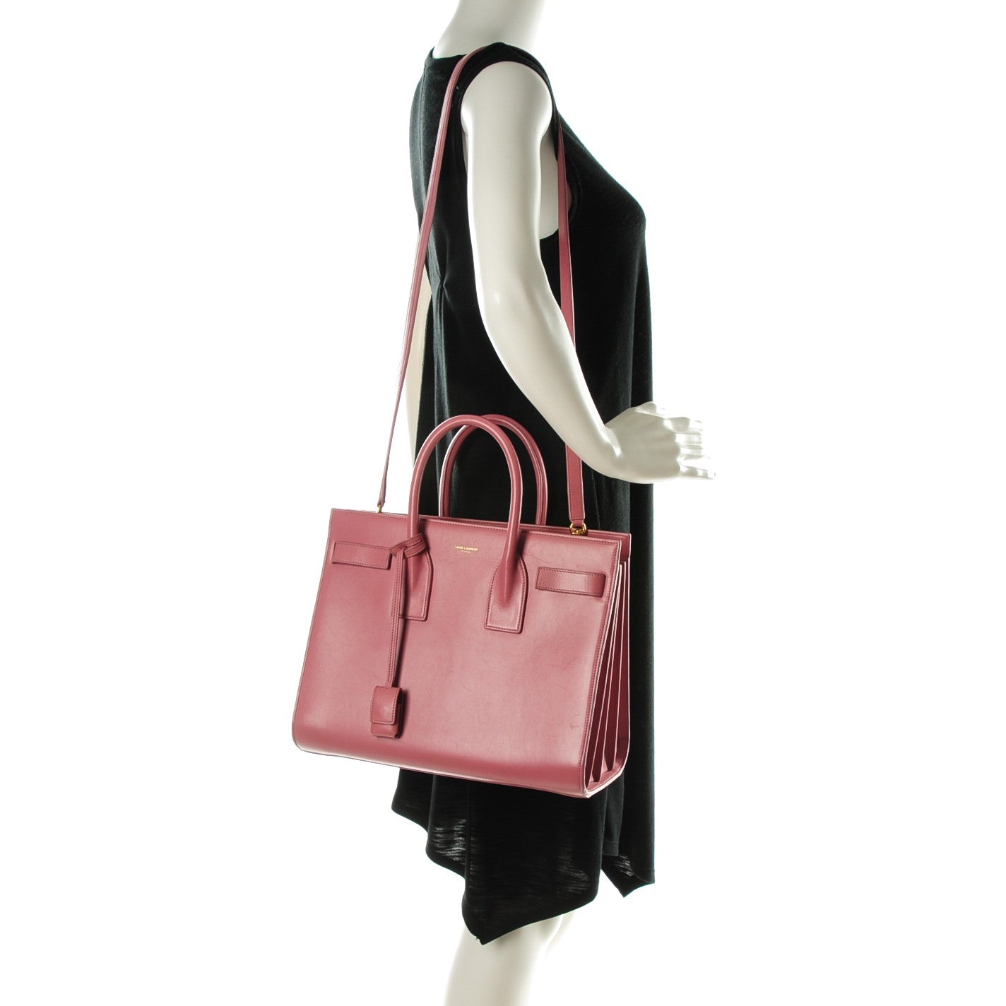 Calfskin Small Sac De Jour Dark Rose