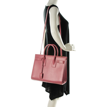 Saint Laurent Calfskin Small Sac De Jour Dark Rose 2 of 7