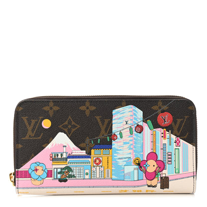 Louis Vuitton Damier Ebene 2022 Christmas Animation Toyko Zippy Wallet 1 of 9