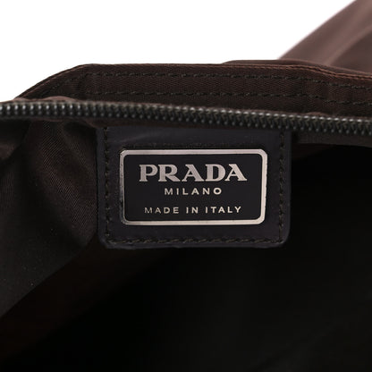 Prada Nylon Flat Messenger Bag Brown 6 of 15