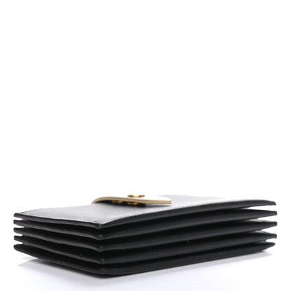 Celine Smooth Calfskin Accordion Card Holder Black Gold 4 of 7