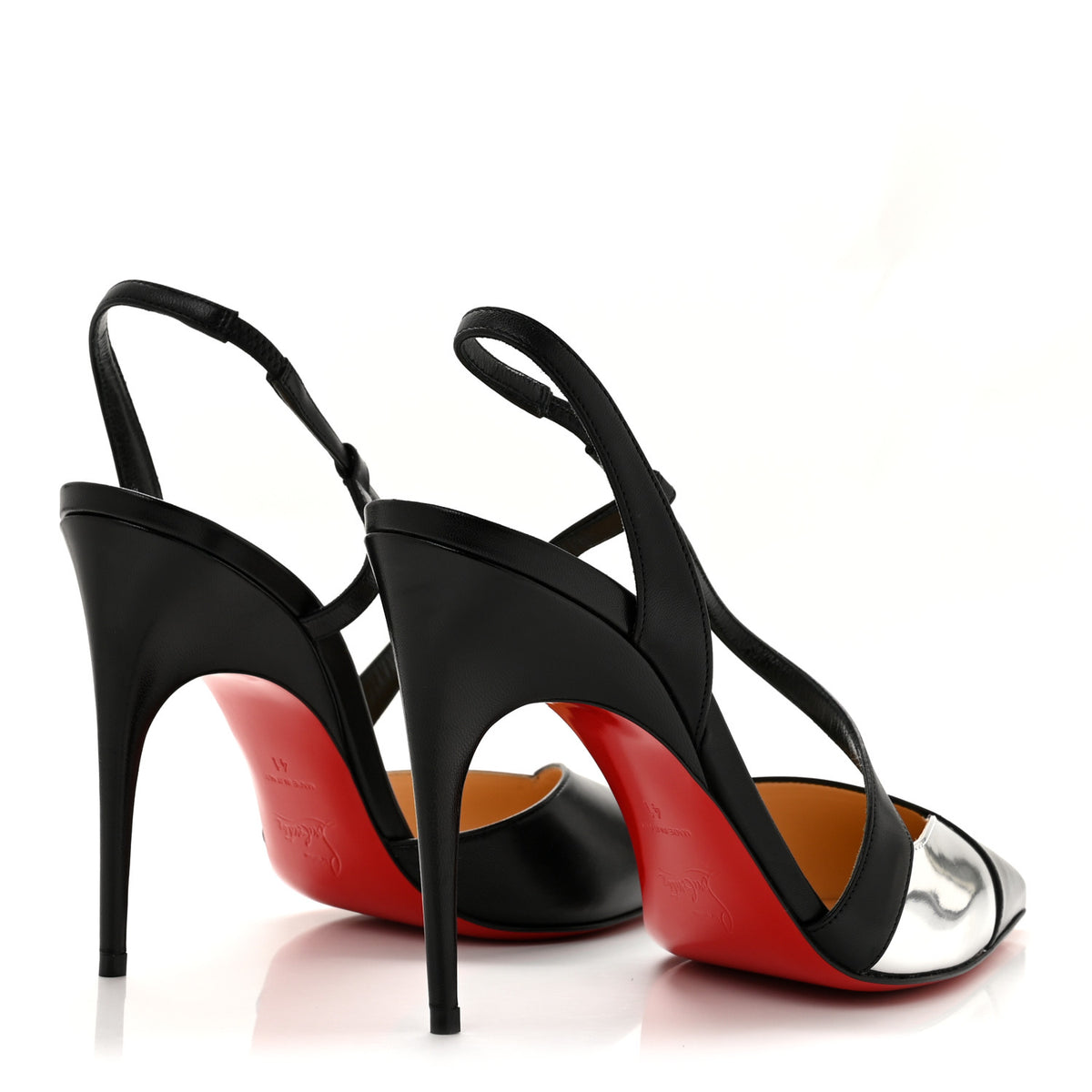 Christian Louboutin Nappa Platina 100 Pumps 41 Black Silver 5 of 10