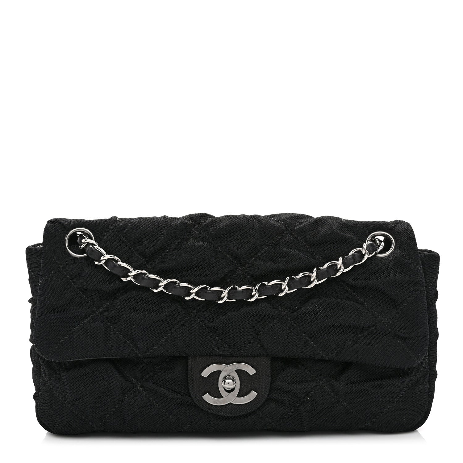 Chanel Fabric Quilted Le Marais Flap Black 1 of 10
