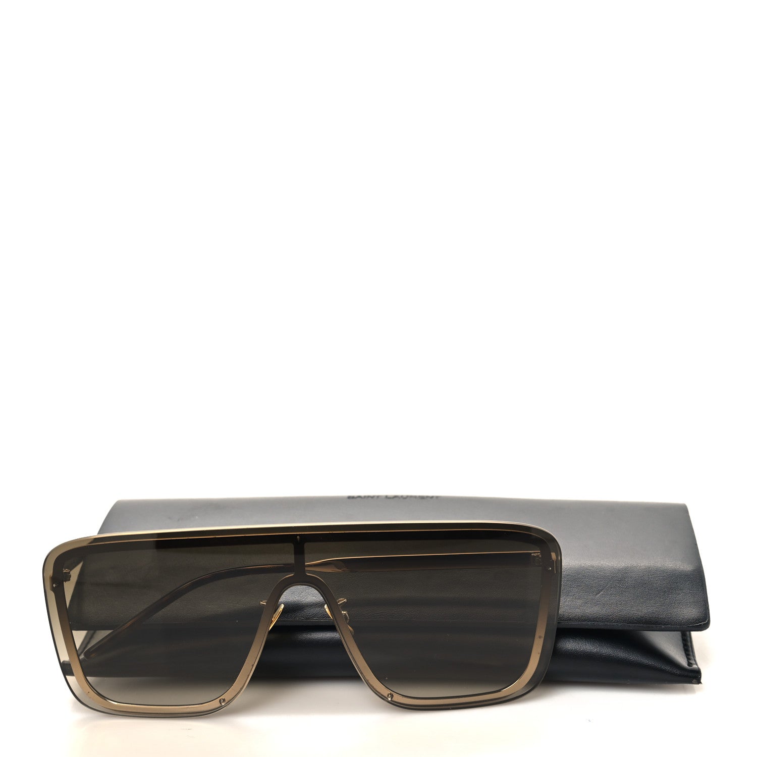Saint Laurent Metal SL 364 Mask Sunglasses Brown 7 of 7