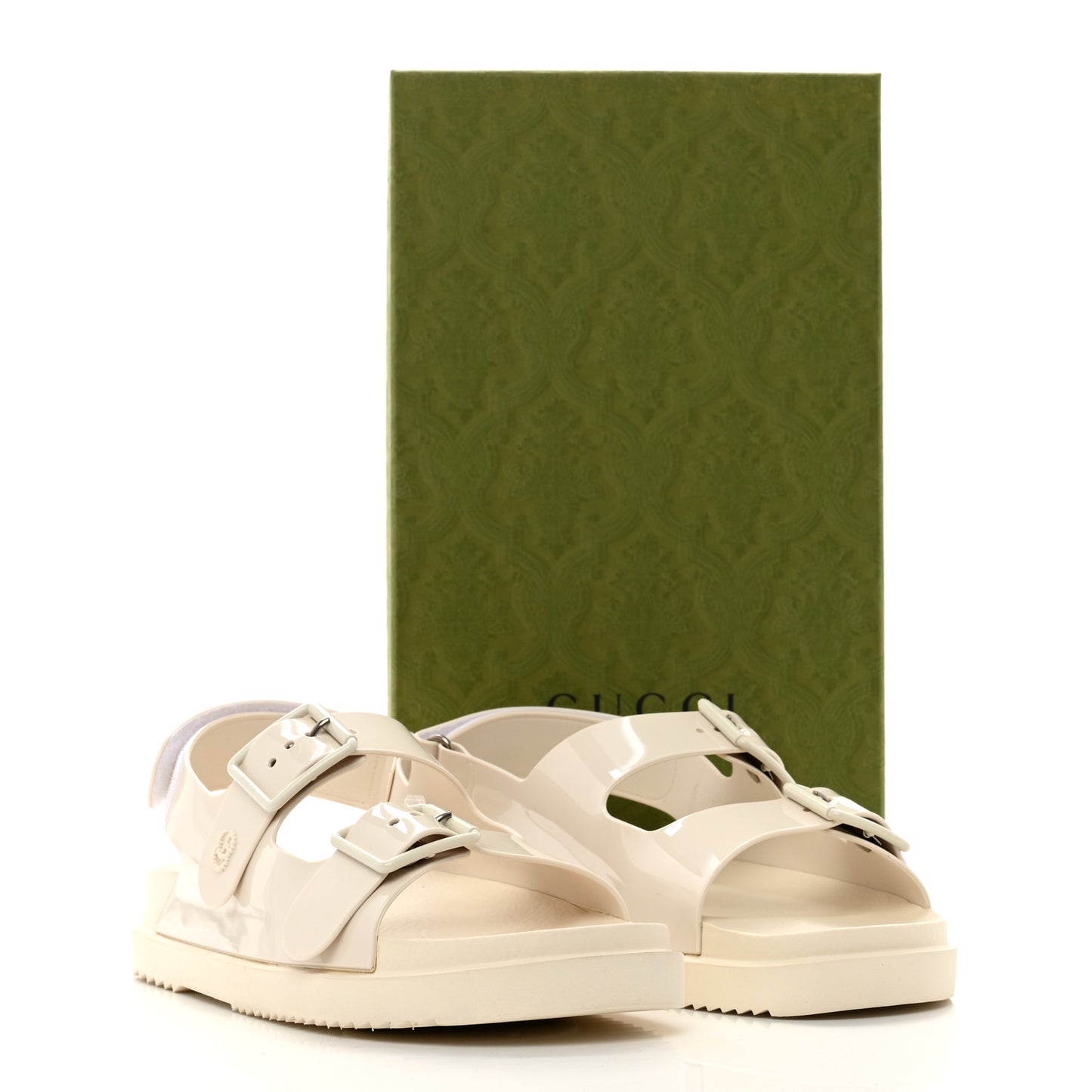 Rubber Mini Double G Womens Isla Dad Sandals 42 Dusty White