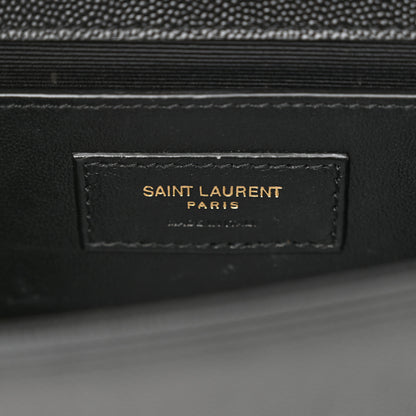 Saint Laurent Grain De Poudre Small Classic Monogram Kate Tassel Satchel Black 6 of 13